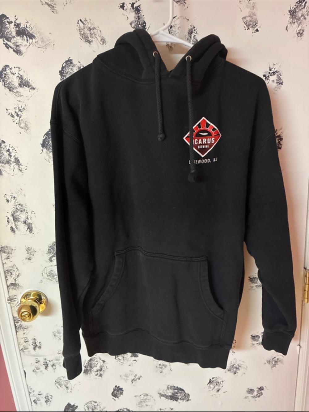 Black Pullover Hoodie - Men's Hooded Sweatshirt